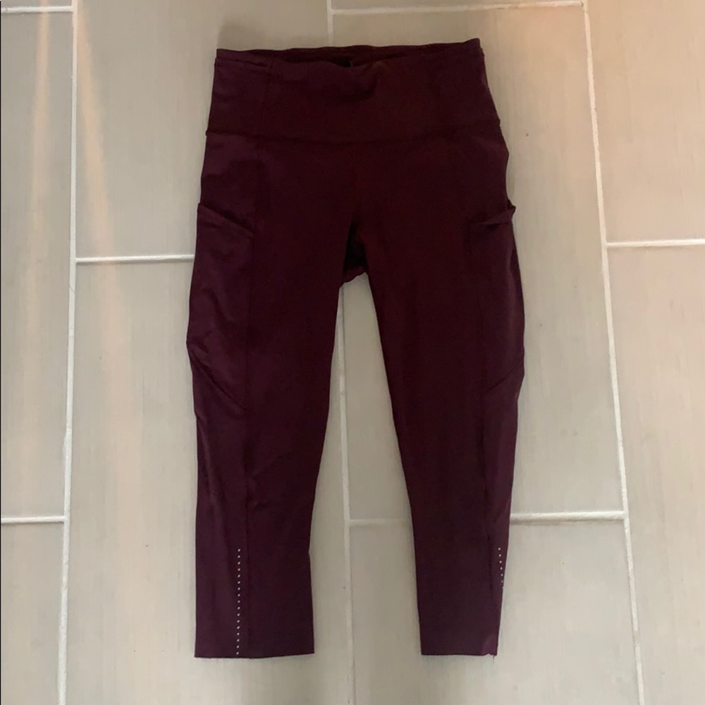 Lululemon fast and free cropped leggings